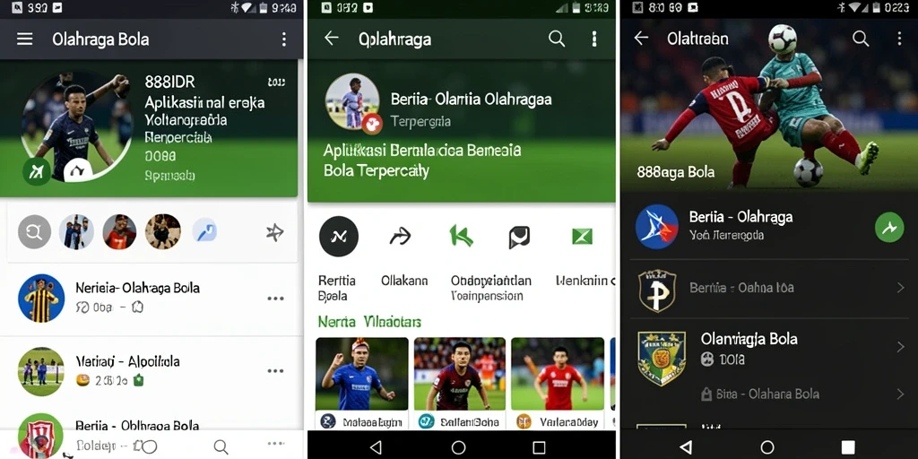 Screenshot aplikasi 888IDR menampilkan antarmuka berita olahraga bola.