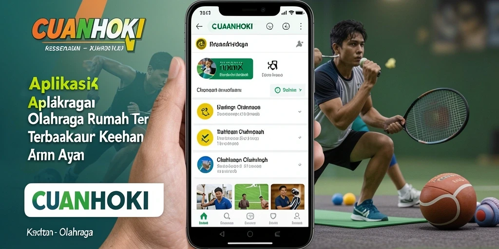 Tampilan antarmuka CUANHOKI yang menarik dan fungsional untuk olahraga rumah.
