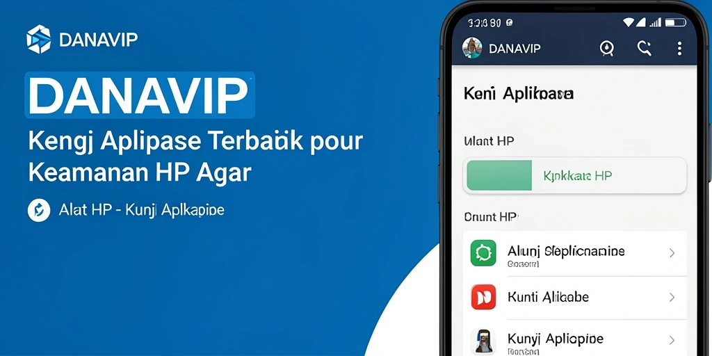 Antarmuka DANAVIP yang intuitif untuk penguncian aplikasi.