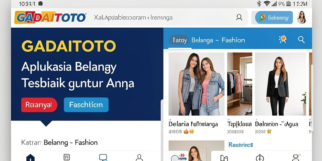 Tampilan antarmuka GADAITOTO yang menarik dan user-friendly.