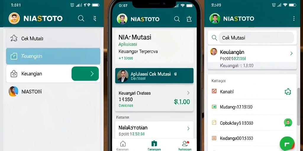 Antarmuka intuitif aplikasi NIASTOTO untuk cek mutasi.