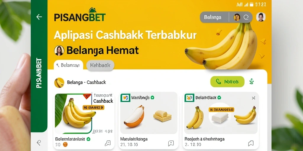 Tampilan antarmuka PISANGBET dengan fitur cashback yang menarik.