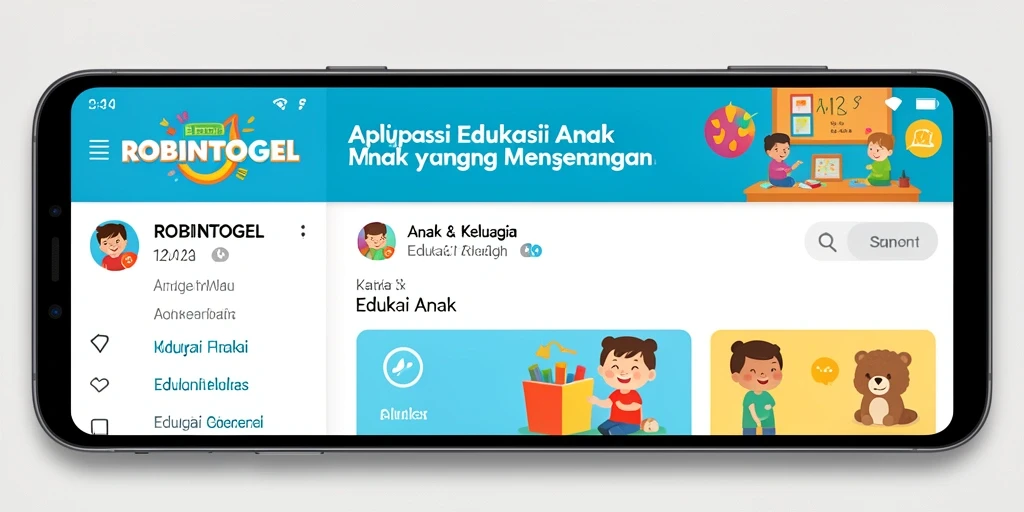 Tampilan antarmuka utama ROBINTOGEL yang menarik dan interaktif.