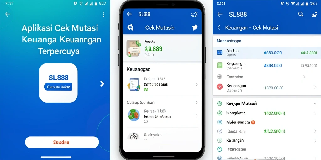 Antarmuka aplikasi SL888 yang menampilkan mutasi keuangan secara jelas.
