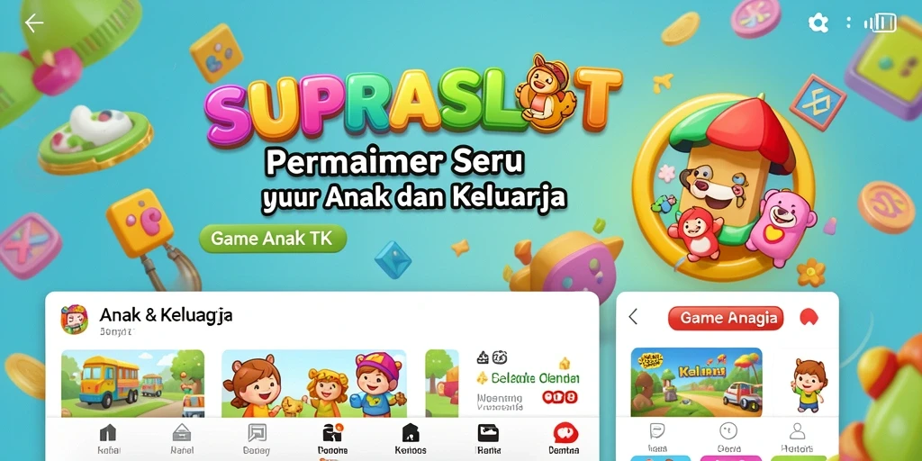 Tampilan interaktif SUPRASLOT yang menarik untuk anak-anak.