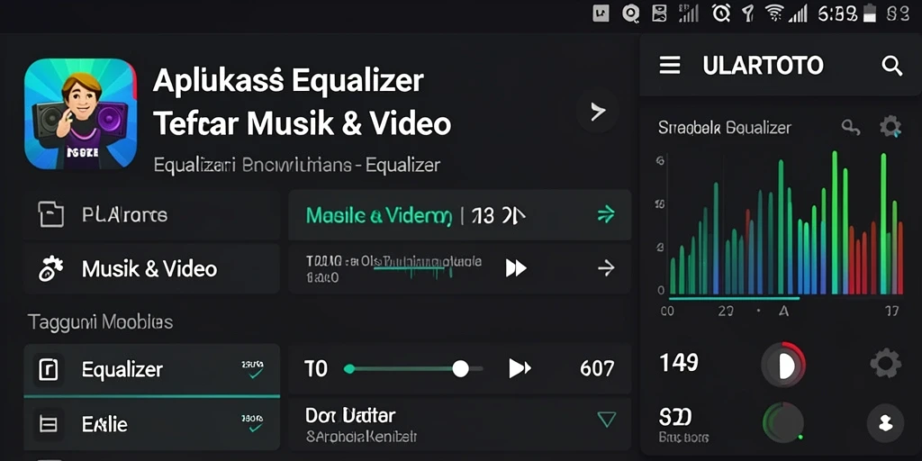 Antarmuka aplikasi Equalizer ULARTOTO yang menarik dan fungsional.