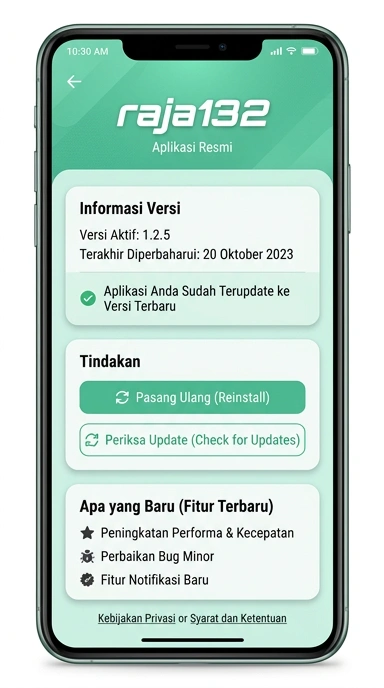 Riwayat Versi Aplikasi raja132 untuk Pengguna Android